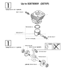 Page L Diagram and Parts List for 359 2005-02 Husqvarna Chainsaw