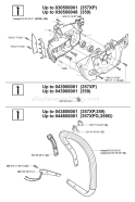 Page K Diagram and Parts List for 359 2006-02 Husqvarna Chainsaw