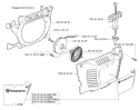 Page L Diagram and Parts List for 357EPA 357 EPA 2001-10 Husqvarna Chainsaw