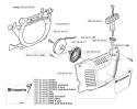Page K Diagram and Parts List for 359 2005-02 Husqvarna Chainsaw