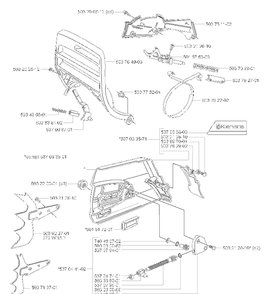 Chain Brake Diagram and Parts List for 372XPW 2007-01 Husqvarna Chainsaw