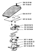 Page A Diagram and Parts List for 35 1990-06 Husqvarna Chainsaw