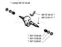 Page D Diagram and Parts List for 35 1990-06 Husqvarna Chainsaw