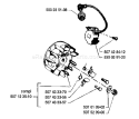 Page G Diagram and Parts List for 35 1990-06 Husqvarna Chainsaw