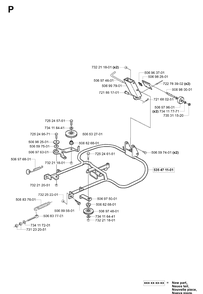 Frame Diagram and Parts List for RIDER155 (953533805)(2005-01) Husqvarna Lawn Mower