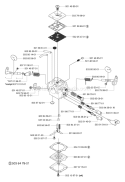 Page B Diagram and Parts List for 362XP 362 XP 2005-05 Husqvarna Chainsaw