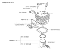 Page F Diagram and Parts List for 362XP 362 XP 2005-05 Husqvarna Chainsaw