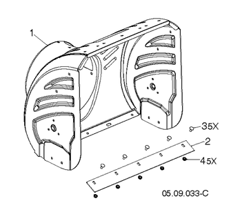 Auger Housing And Impeller 2 Diagram and Parts List for ST424T  Husqvarna Snow Blower