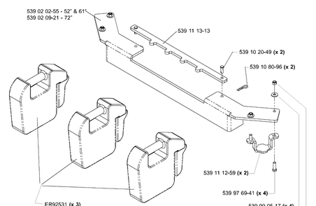 Part Location Diagram of 539020921 Husqvarna 