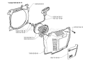 Page J Diagram and Parts List for 365 1996-09 Husqvarna Chainsaw