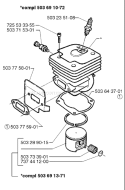 Page I Diagram and Parts List for 365 1996-09 Husqvarna Chainsaw