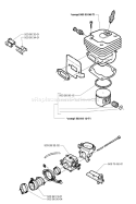 Page J Diagram and Parts List for 365 1997-12 Husqvarna Chainsaw