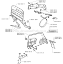 Page C Diagram and Parts List for 365 1997-12 Husqvarna Chainsaw