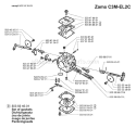 Page C Diagram and Parts List for 365EPA 365 EPA 2002-01 Husqvarna Chainsaw