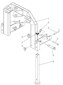 Frame Diagram and Parts List for 500D DX Husqvarna Lawn Tractor Accessories
