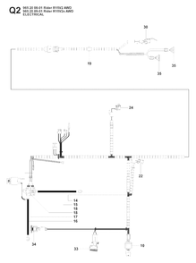 Electrical Diagram and Parts List for R15-V2AWD (965200901)(2008-01) Husqvarna Lawn Tractor