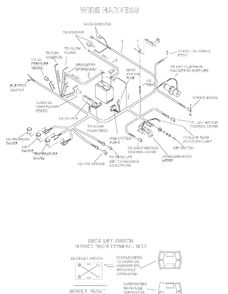 Harness 2 Diagram and Parts List for BZE7234D (033600000 and Up)(2005-02) Husqvarna Lawn Mower