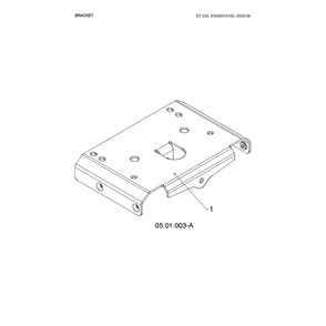 Bracket Diagram and Parts List for 970528802  Husqvarna Snow Blower