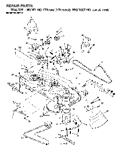 Mower Deck / Cutting Deck Diagram and Parts List for YTH2048A (954567086)(2001-02) Husqvarna Lawn Tractor