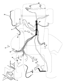 Electrical Diagram and Parts List for YTH2242 (954570383-A)(2003-01) Husqvarna Lawn Tractor