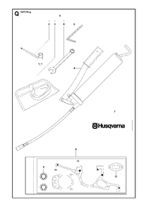 Tools Diagram and Parts List for K970RING 2011-12 Husqvarna Circular Saw