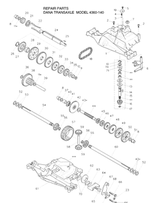Part Location Diagram of 519542200 Husqvarna Gear spur, 15t,