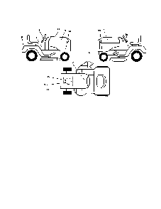Decals Diagram and Parts List for 917279001  Husqvarna Lawn Tractor