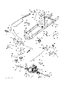 Drive Diagram and Parts List for YT42CS-502110  Husqvarna Lawn Tractor