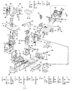 Chassis And Enclosures (Part 1) Diagram and Parts List for YT161H (127589)(1990-11) Husqvarna Lawn Tractor
