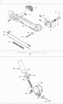 Handle  Controls Diagram and Parts List for 370BFS 2009-03 Husqvarna Leaf Blower / Vacuum