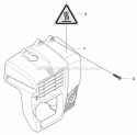 Cylinder Cover Diagram and Parts List for 370BFS 2009-03 Husqvarna Leaf Blower / Vacuum
