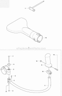 Accessories Diagram and Parts List for 370BTS 2009-03 Husqvarna Leaf Blower / Vacuum