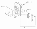 Muffler Diagram and Parts List for 370BTS 2009-03 Husqvarna Leaf Blower / Vacuum