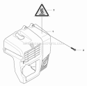 Cylinder Cover Diagram and Parts List for 370BTS 2009-03 Husqvarna Leaf Blower / Vacuum