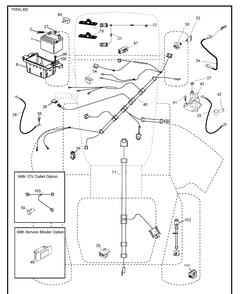 Electrical Diagram and Parts List for TS146XK (96043032800)(2021-01) Husqvarna Lawn Tractor