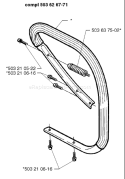 Page E Diagram and Parts List for 371 1996-09 Husqvarna Chainsaw
