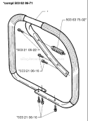 Page F Diagram and Parts List for 371 1996-09 Husqvarna Chainsaw
