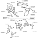 Page D Diagram and Parts List for 371EPA 371 EPA 1997-12 Husqvarna Chainsaw