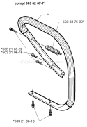 Page F Diagram and Parts List for 371EPA 371 EPA 1997-12 Husqvarna Chainsaw
