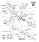Page C Diagram and Parts List for 371K 371 K 2000-02 Husqvarna Concrete Saw