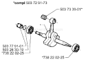 Page F Diagram and Parts List for 371 K EPA 1999-04 Husqvarna Concrete Saw