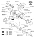 Page H Diagram and Parts List for 371 K EPA 1999-04 Husqvarna Concrete Saw