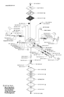 Page E Diagram and Parts List for 371 K EPA 2002-01 Husqvarna Concrete Saw