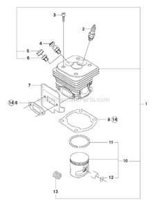 Part Location Diagram of 523049101 Husqvarna Heat Deflector