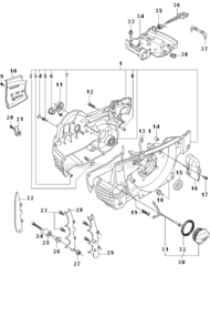 Part Location Diagram of 725533165 Husqvarna Screw Ihscm