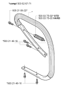 Page F Diagram and Parts List for 372 2005-05 Husqvarna Chainsaw