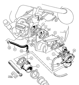 Carburetor Installation - Fe350 Diagram and Parts List for HUV4210GXP 2005-06 Husqvarna Lawn Tractor