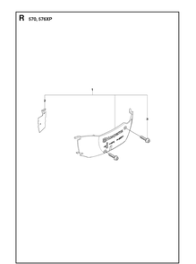 Winter Kit Diagram and Parts List for 576XP 20090100001-Current Husqvarna Chainsaw