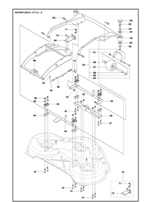 Part Location Diagram of 584650001 Husqvarna Deck Frame