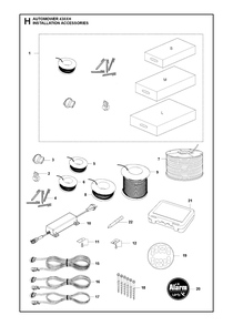 Installation Accessories Diagram and Parts List for 430XH 2020 Husqvarna Lawn Mower